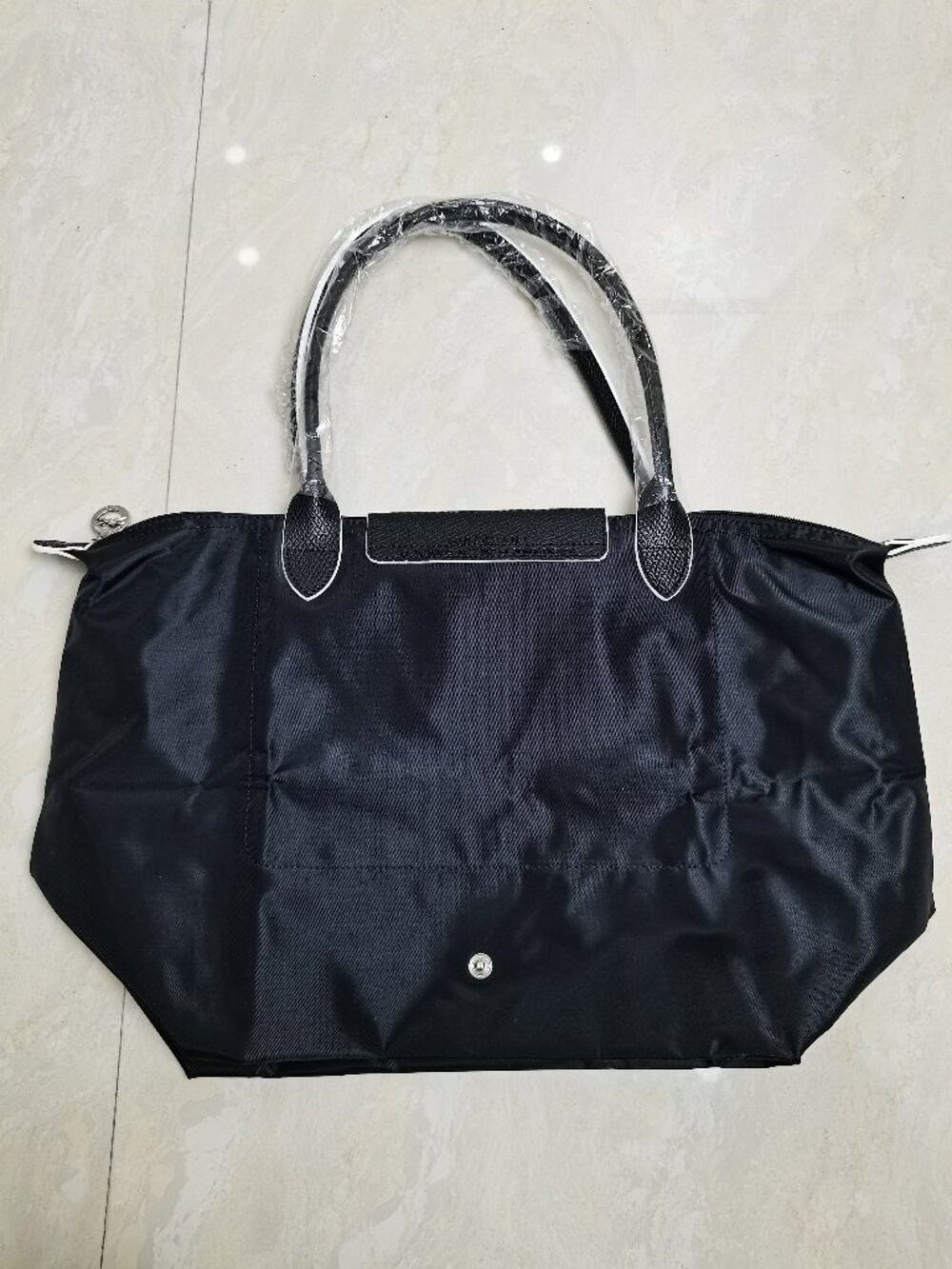 Black Foldable Longchamp Nylon Travel Bag Waterproof Bag - Picture 3 of 13